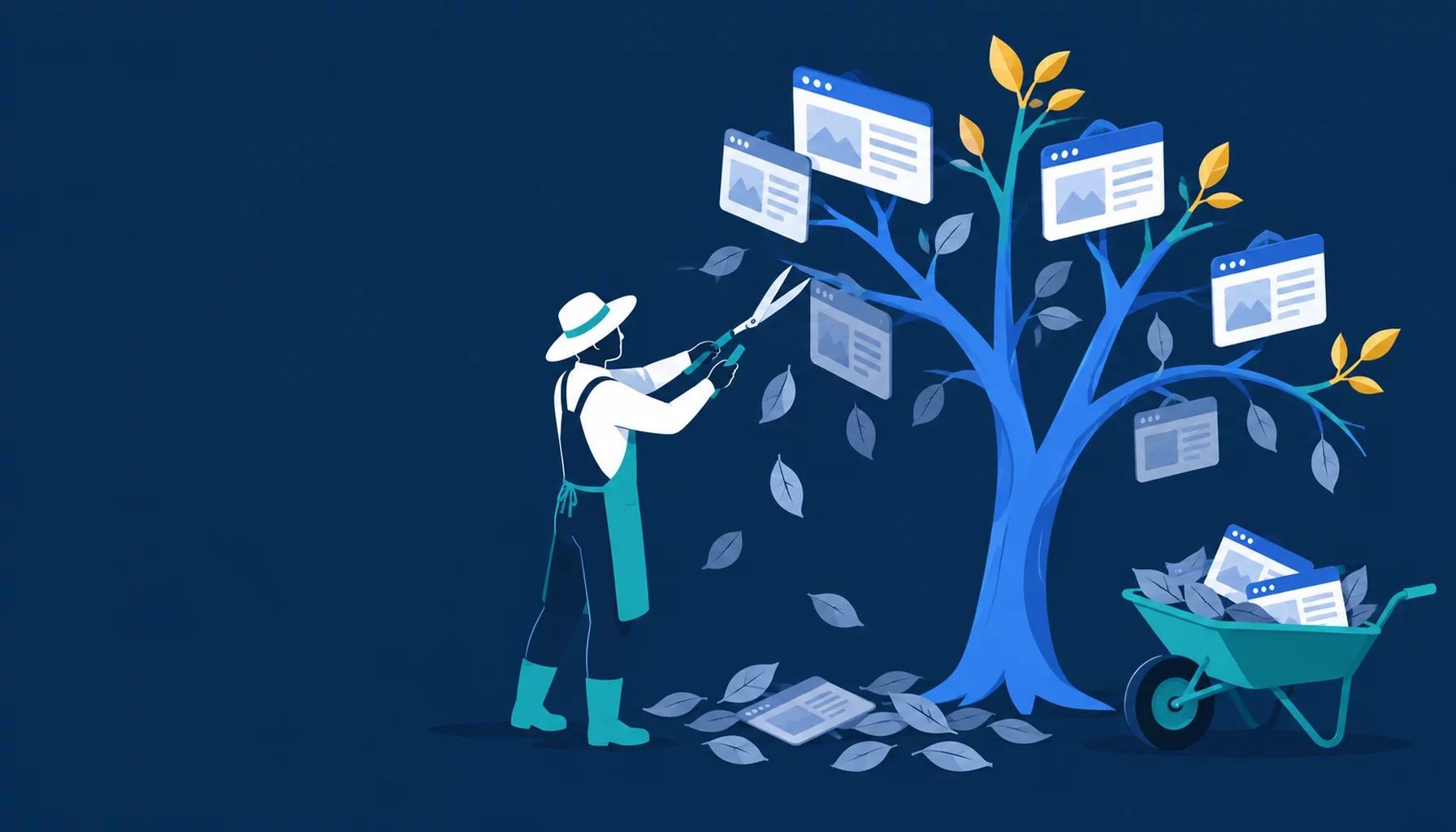 Content pruning : élagage des vieux articles d'un site